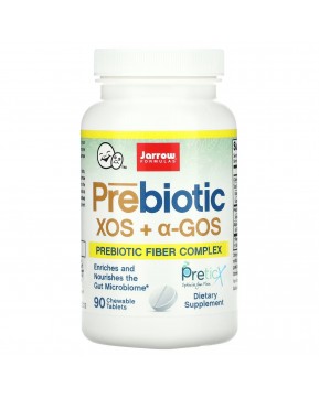 Jarrow Formulas, Пребиотики XOS+GOS (Ксилоолигосахариды и галактоолигосахариды), 90 жевательных таблеток